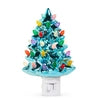 Blue Metallic Tree Night Light