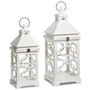White Geometric Lantern