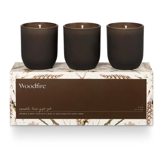 Woodfire Candle Trio Gift Set