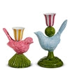 Bird Taper Candlesticks, s/2