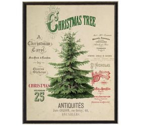 Christmas Tree Bookplate Art