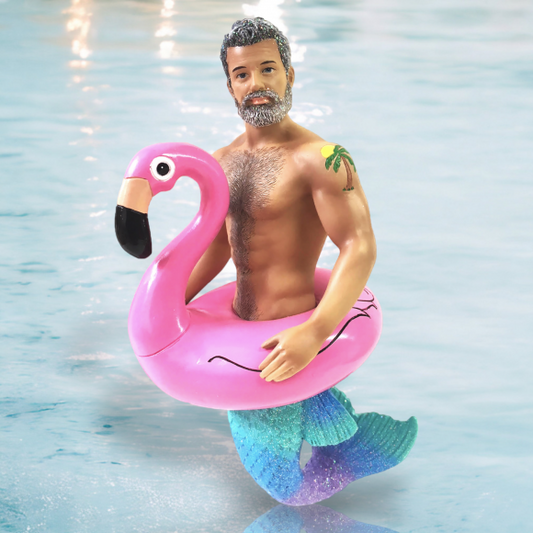 Flamingo Mer-Man Ornament