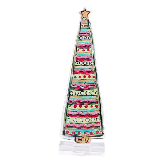 Red Wavy Acrylic Tree