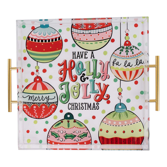 Holly Jolly Acrylic Tray