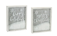 Christmas Frame with Snow