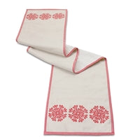 Red Snowflake Table Runner 72x14