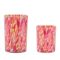 Pink and Multi Candle Holder