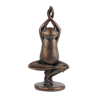 Yoga Frog Statue