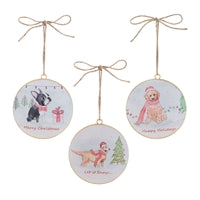 Dog Disc Ornament