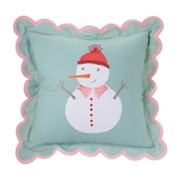 Pastel Snowman Pillow