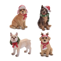 Holiday Dog Figure