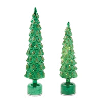Rotating LED Glass Tree