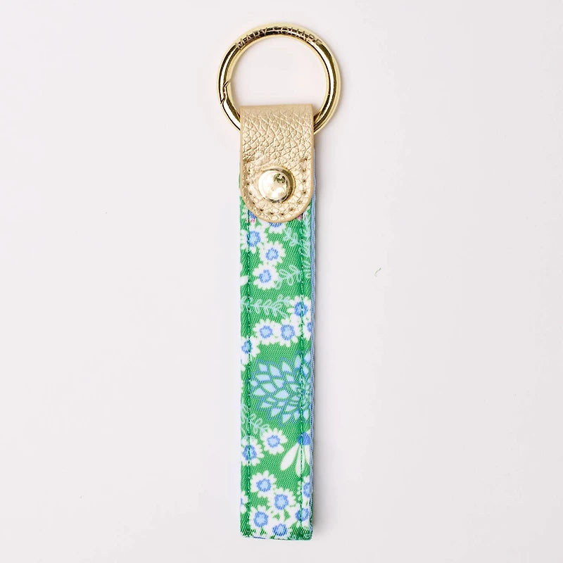 Skinny Daisy Chain Green Key Fob