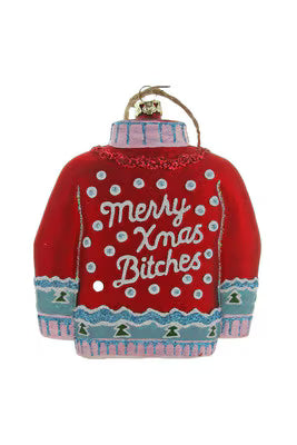Red X-mas Sweater Ornament