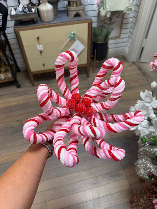 24" chenille Candy Blossom Spray