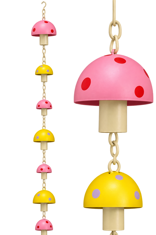Mushroom Rain Chain