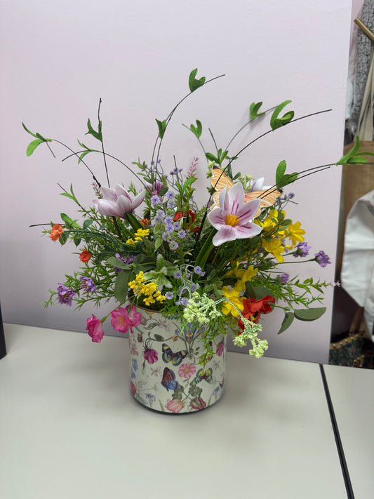 Large Botanical Flight w/Floral