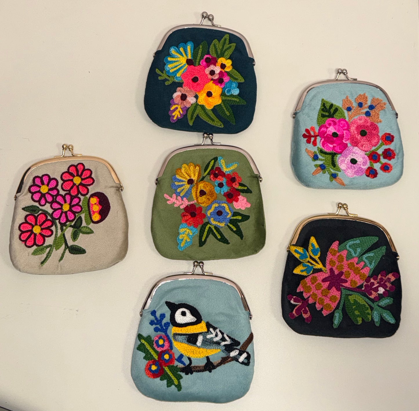 Embroidered Coin Purse