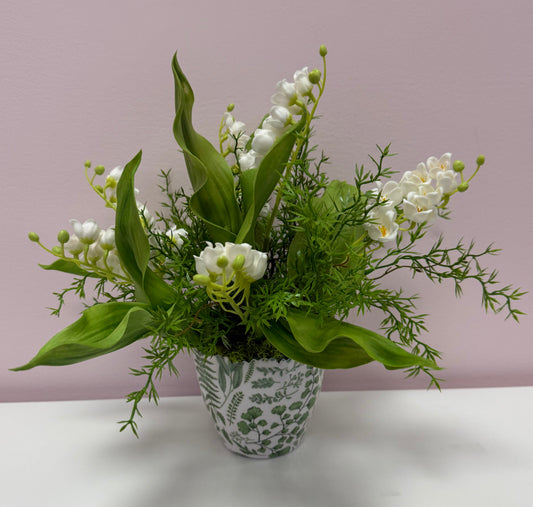 Fern Pot w/Florals