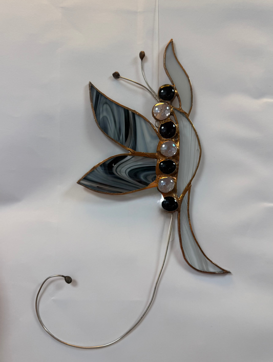 Black and Grey Butterfly Spinner