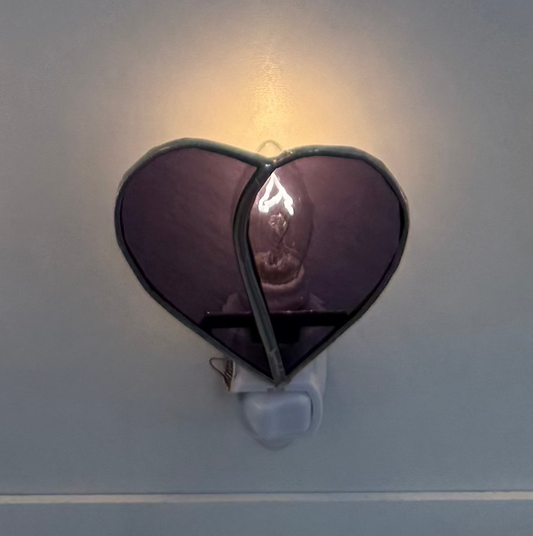 Purple Heart Night Light