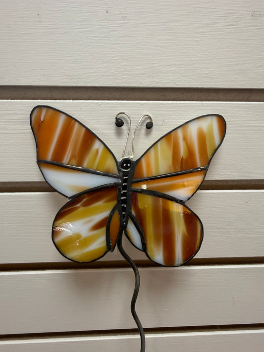 Orange Butterfly Stake
