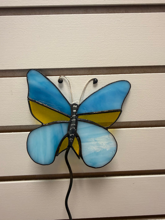 Blue & Yellow Butterfly Stake