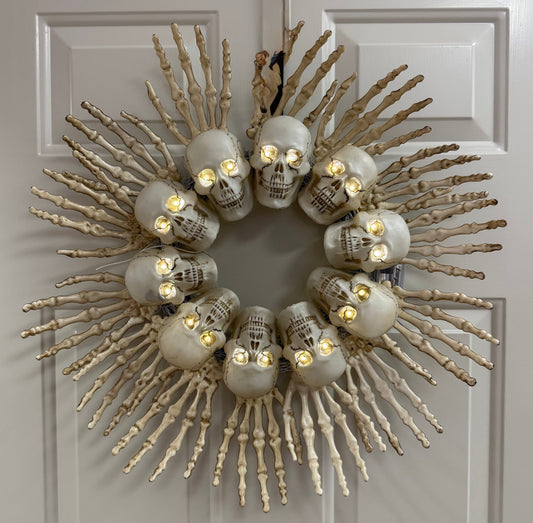 Bones LED Wreath