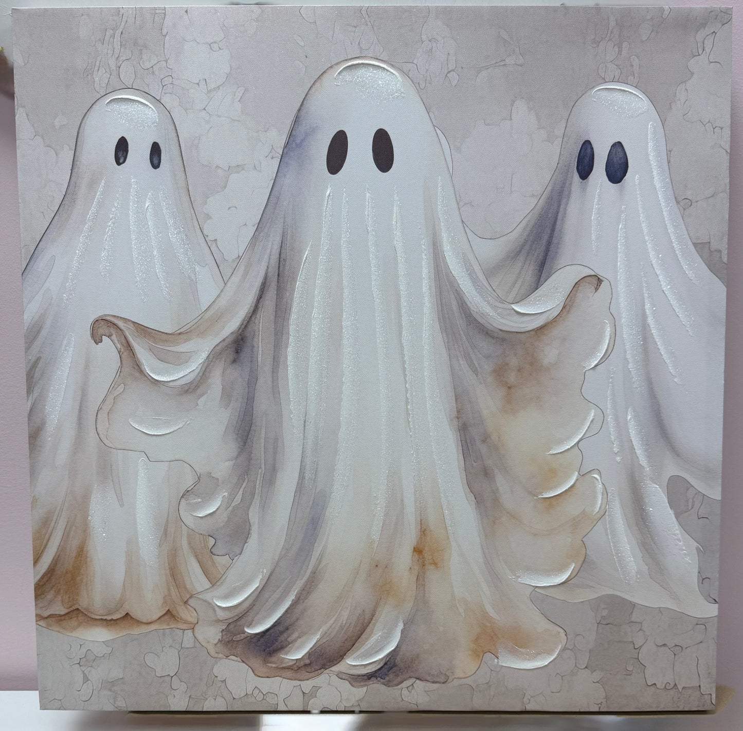 Textured Ghost Wall Decor