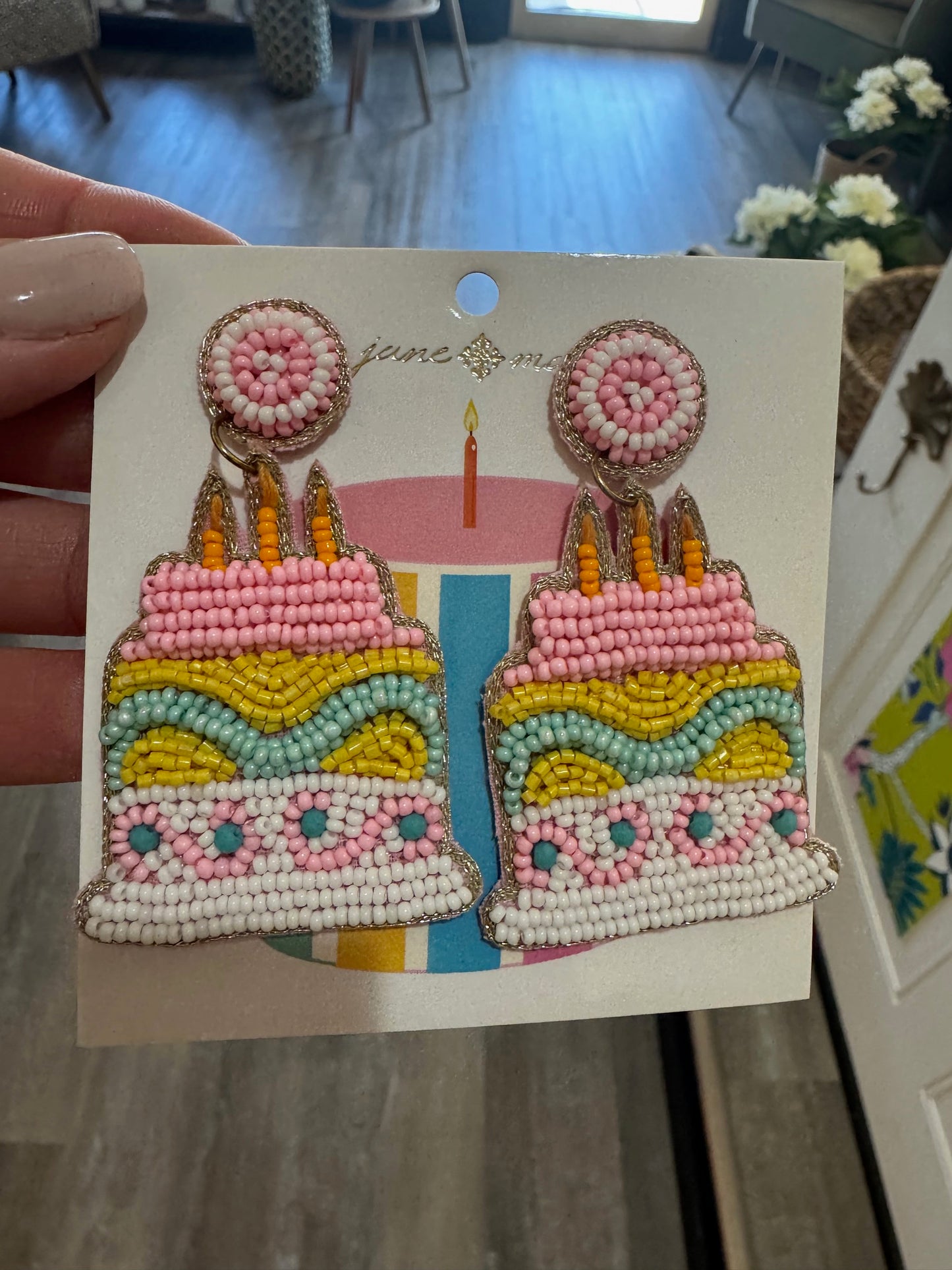 Beaded Birthday Earrings