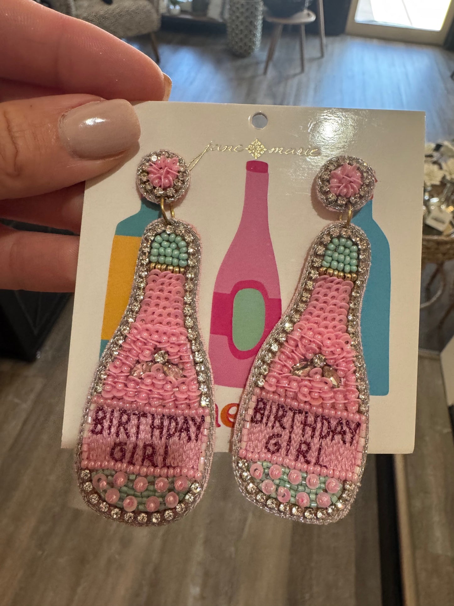 Beaded Birthday Earrings