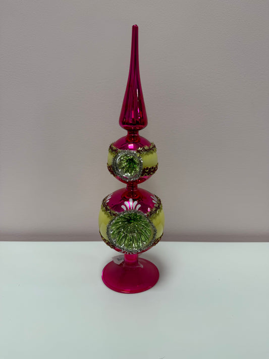 Pink Finial Tree Topper