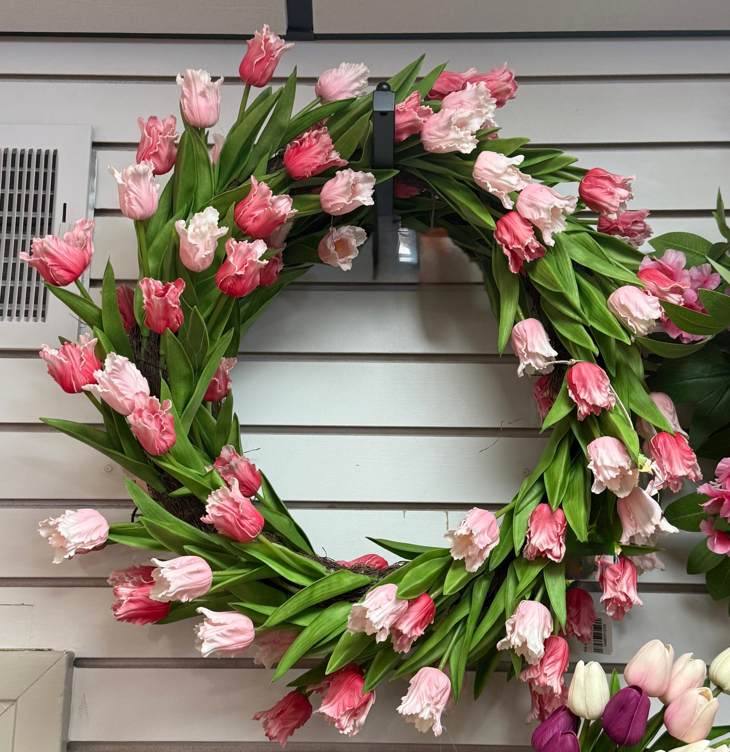 Pink & White Tulip Wreath