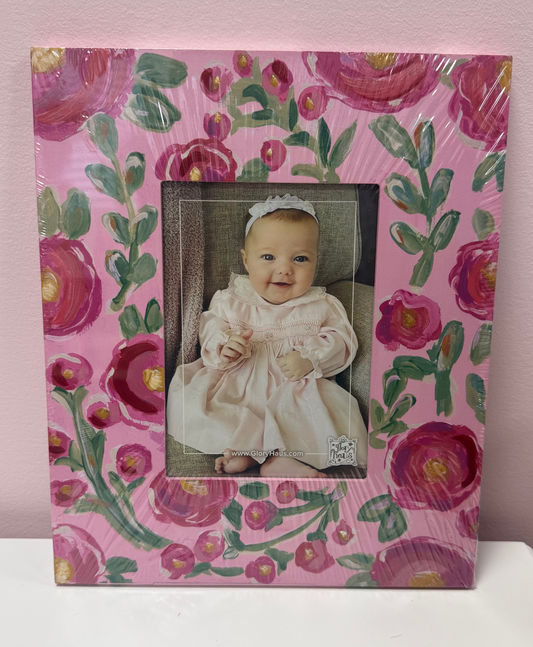 Pink Flower Garden Frame