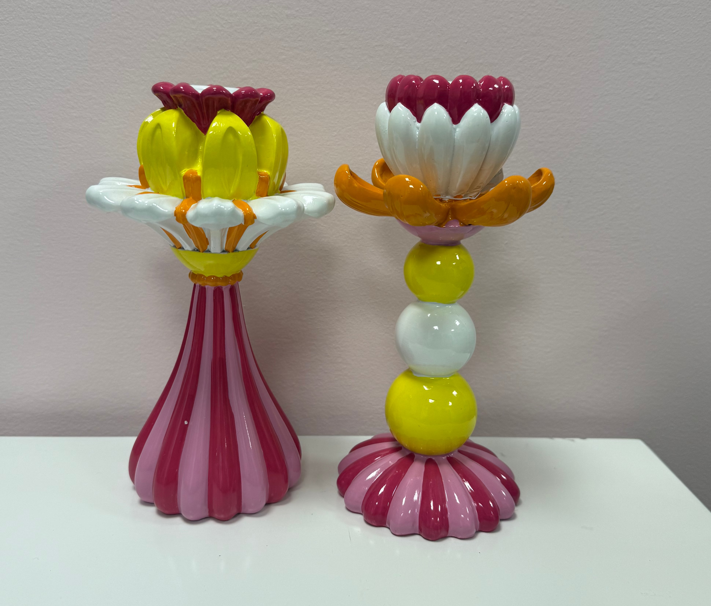 Ruffled Candlesticks s/2