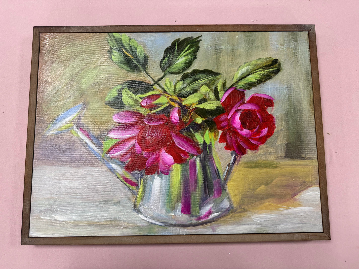 Floral Watercan Canvas