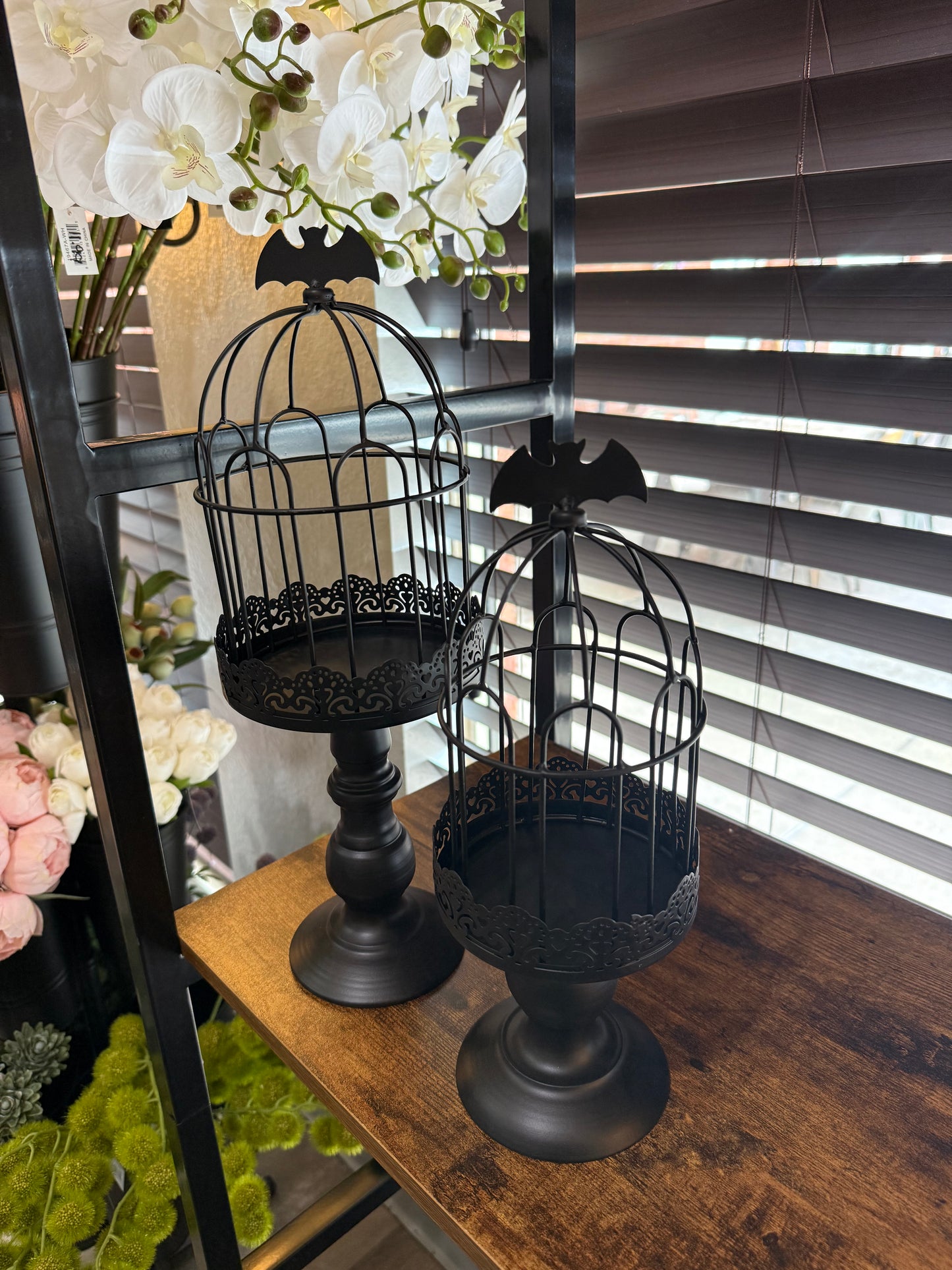 Pedestal Stand with Bat Cloche