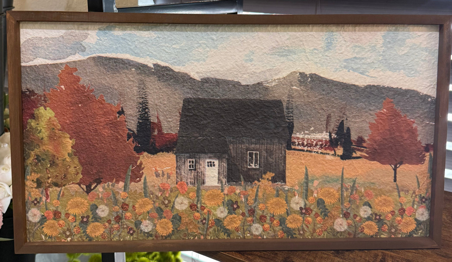 Fall Scene Wall Decor