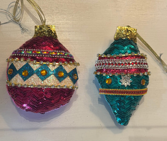 Vintage Jeweled Ornament