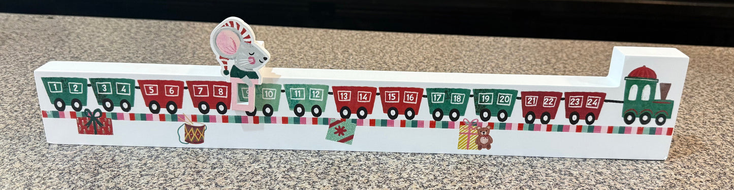 Train Countdown Calendar with Mouse