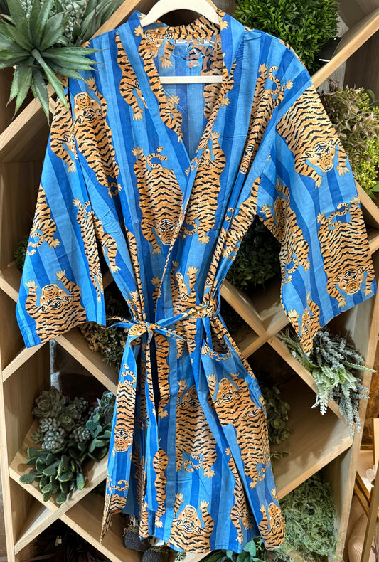 Blue Tiger Kimono