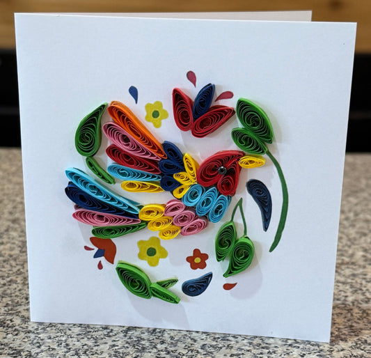 Little Bird Quilling Card