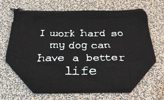 Work Hard Makeup Bag