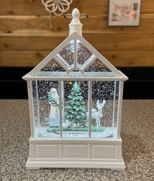 Santa Greenhouse Snowglobe