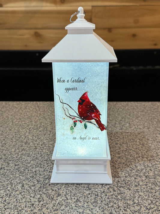 Cardinal Shimmer Lantern