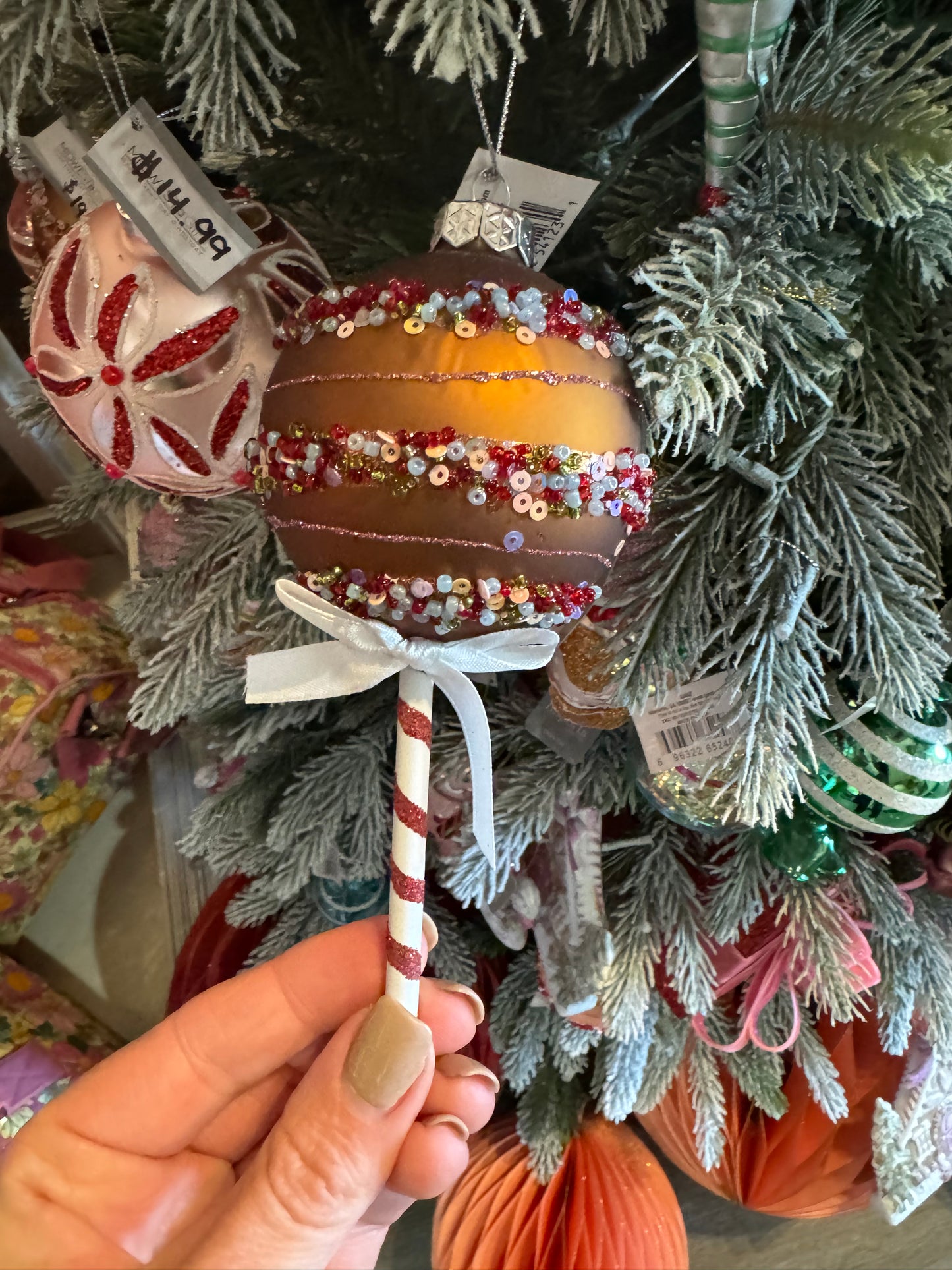 Cake Pop Ornament / Chocolate