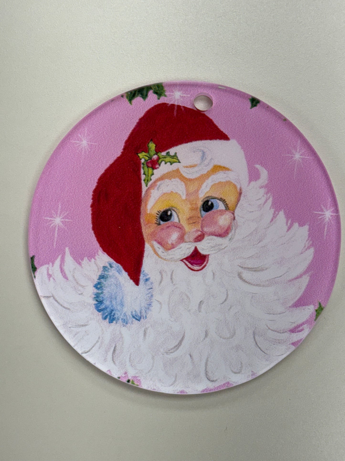 Acrylic Santa Ornament
