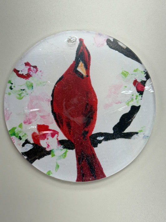 Acrylic Cardinal Ornament