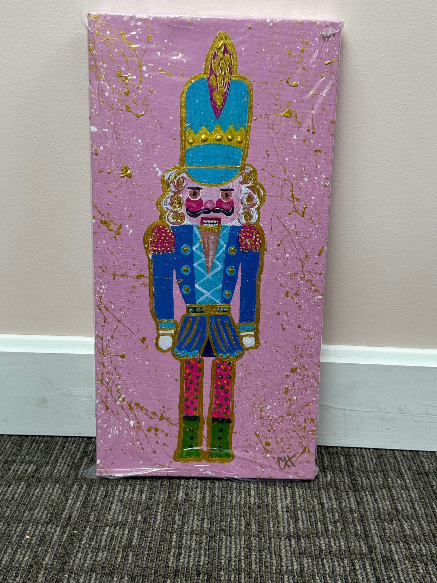 Pink Nutcracker Canvas