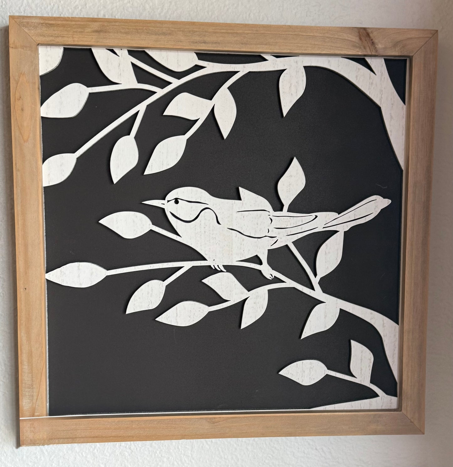 Painted Bird Wall Decor